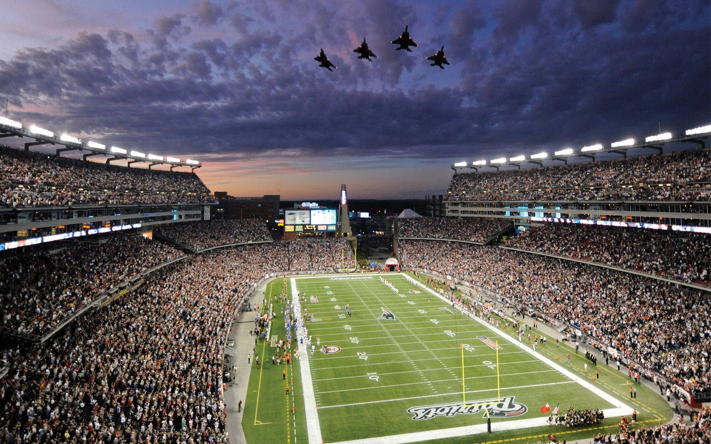 New England Patriots Crowded Stadium Wallpaper