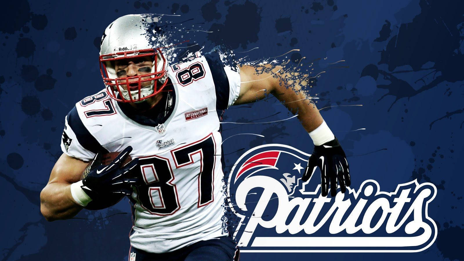 New England Patriots Rob Gronkowski Wallpaper