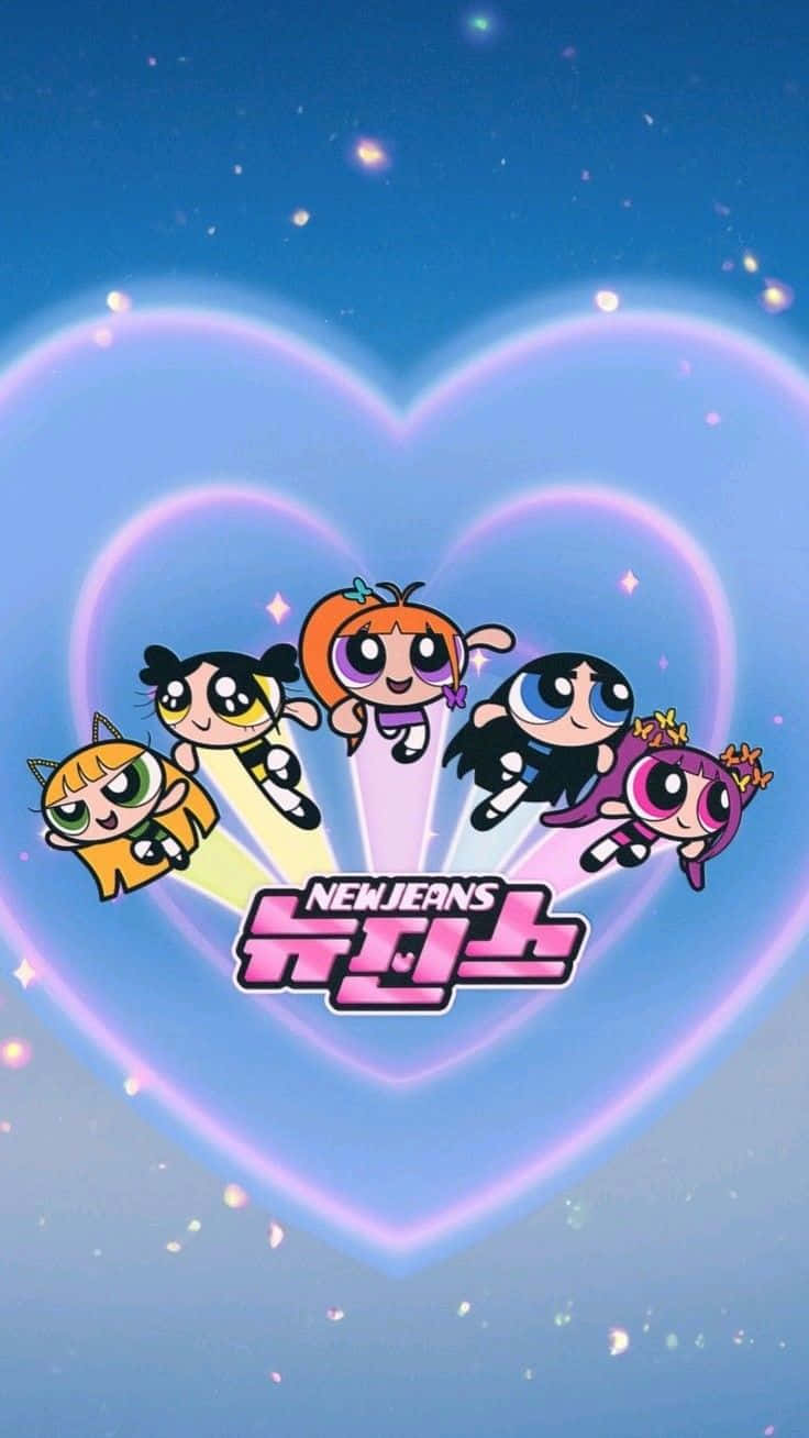 New Jeans Powerpuff Girls Crossover Wallpaper