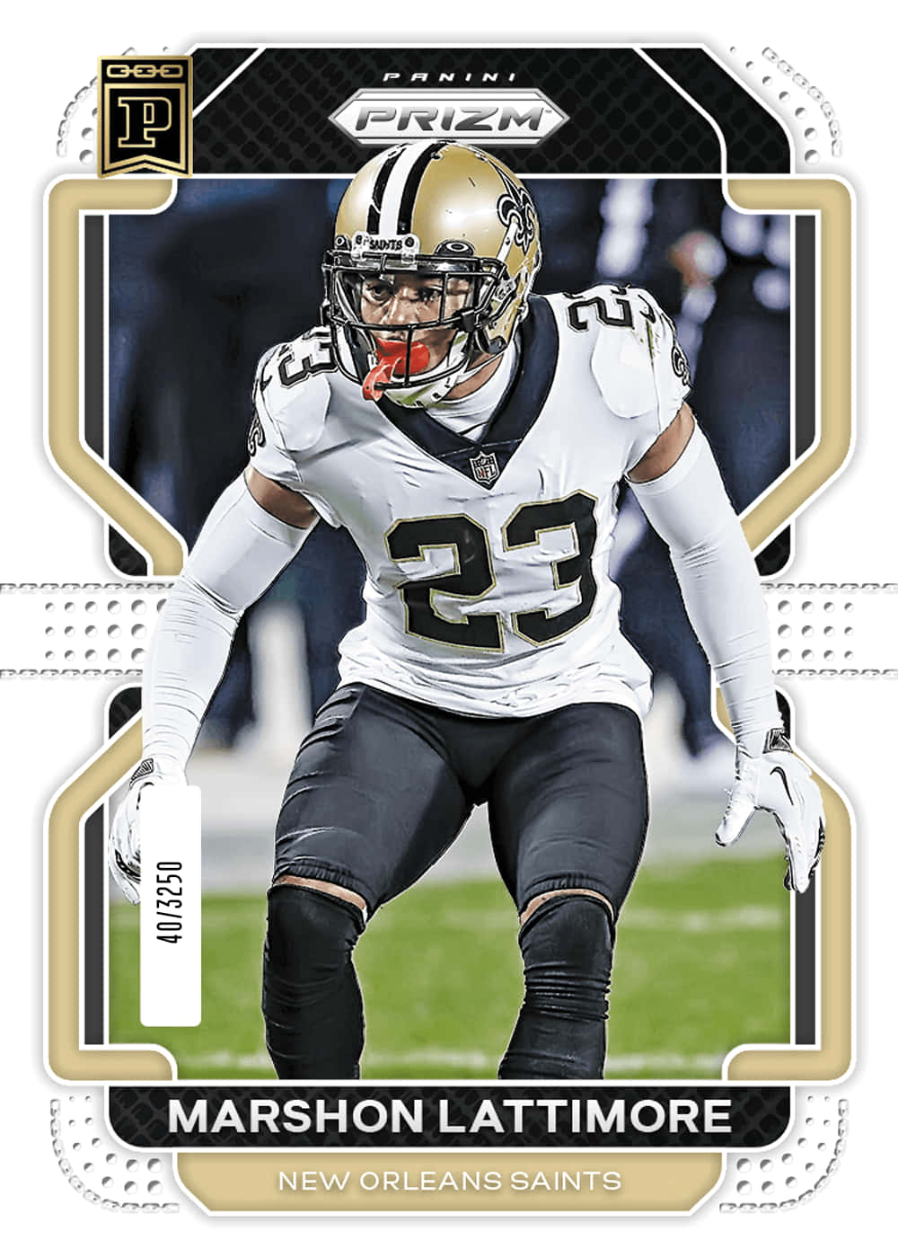 New Orleans Saints Marshon Lattimore Trading Card Wallpaper