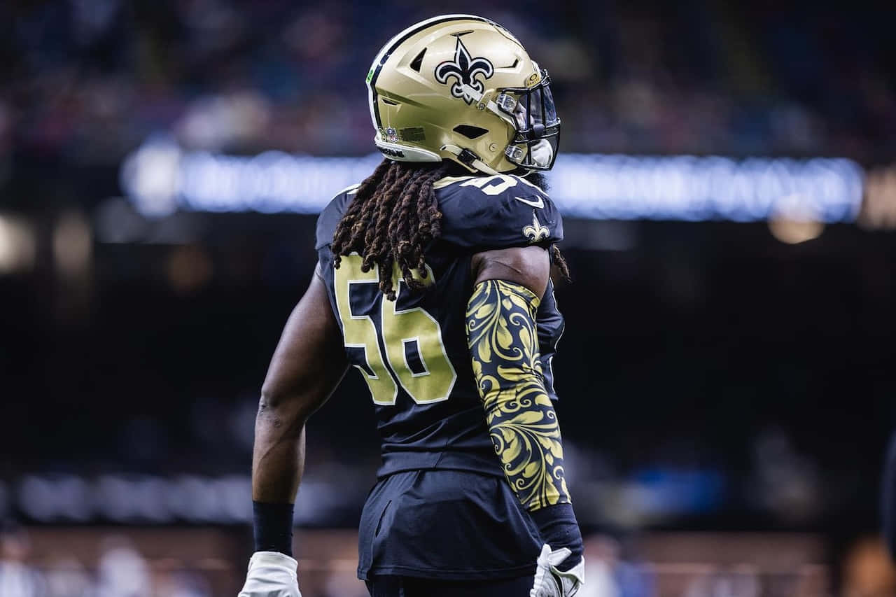 New Orleans Saints Player56 On Field Wallpaper