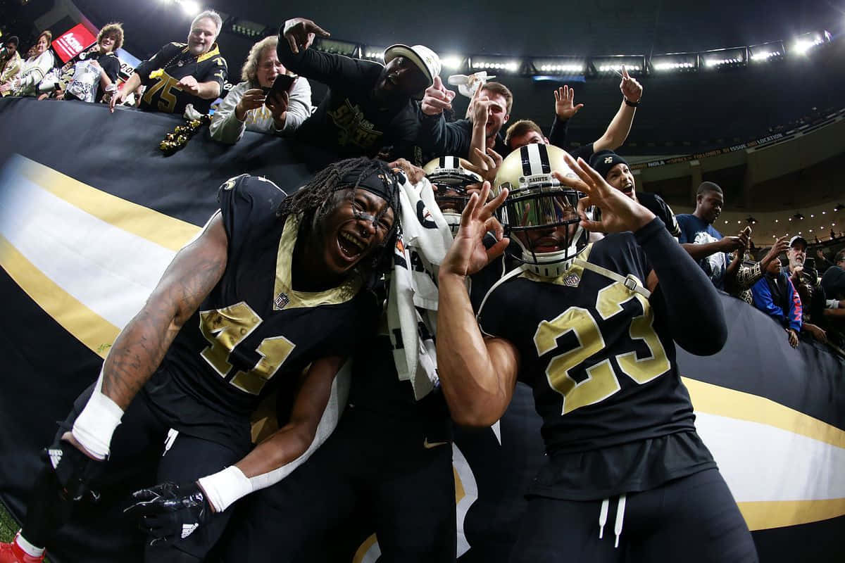 New Orleans Saints Running Back Alvin Kamara Leads The League In Touchdowns Wallpaper