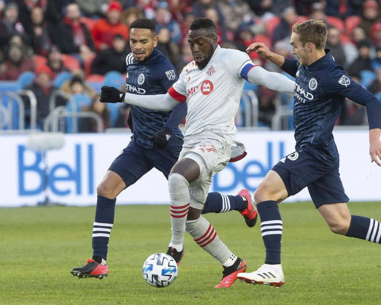 New York City Fc Versus Toronto Fc Wide Angle Shot Wallpaper