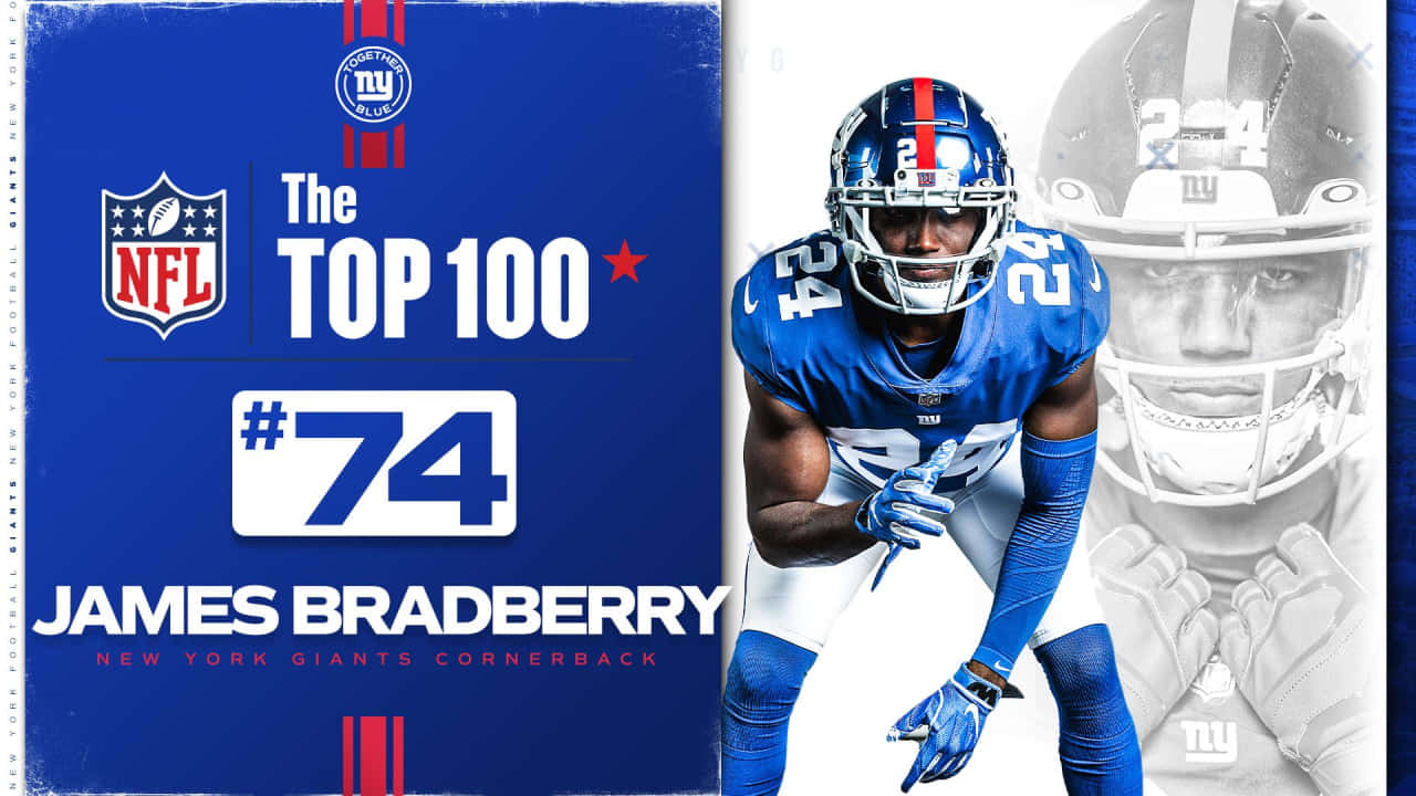 New York Giants Cornerback James Bradberry Wallpaper