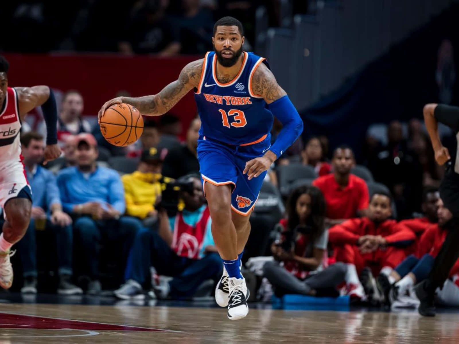 New York Knicks Marcus Morris Number 13 Wallpaper