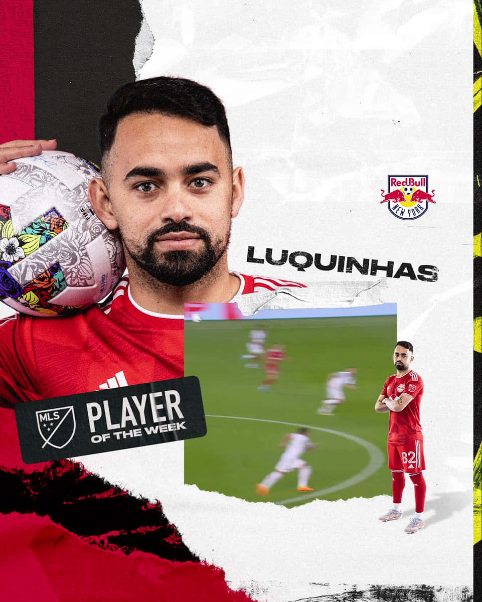 New York Red Bulls Midfielder Luquinhas Player Of The Week Wallpaper