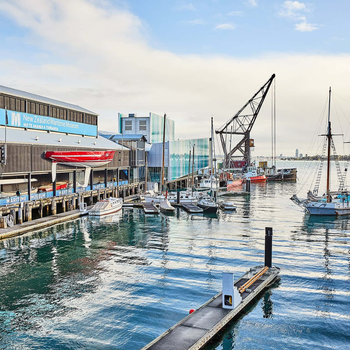 New Zealand Maritime Museum Waterfront Wallpaper