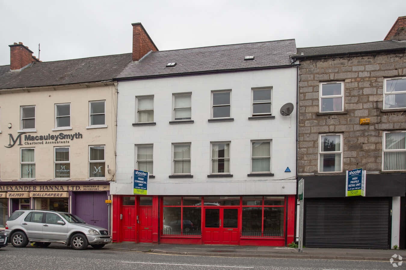 Newry Street Viewwith Shopsand Offices Wallpaper