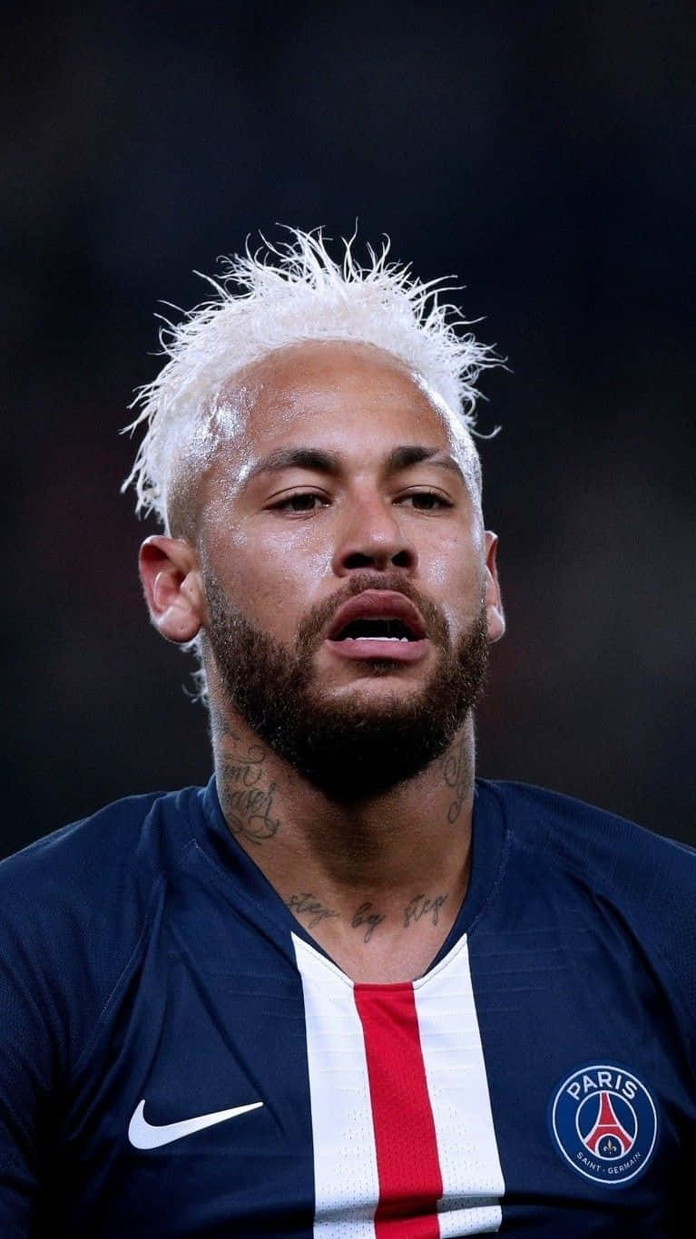 Neymar Blonde Hairstyleand Beard Wallpaper