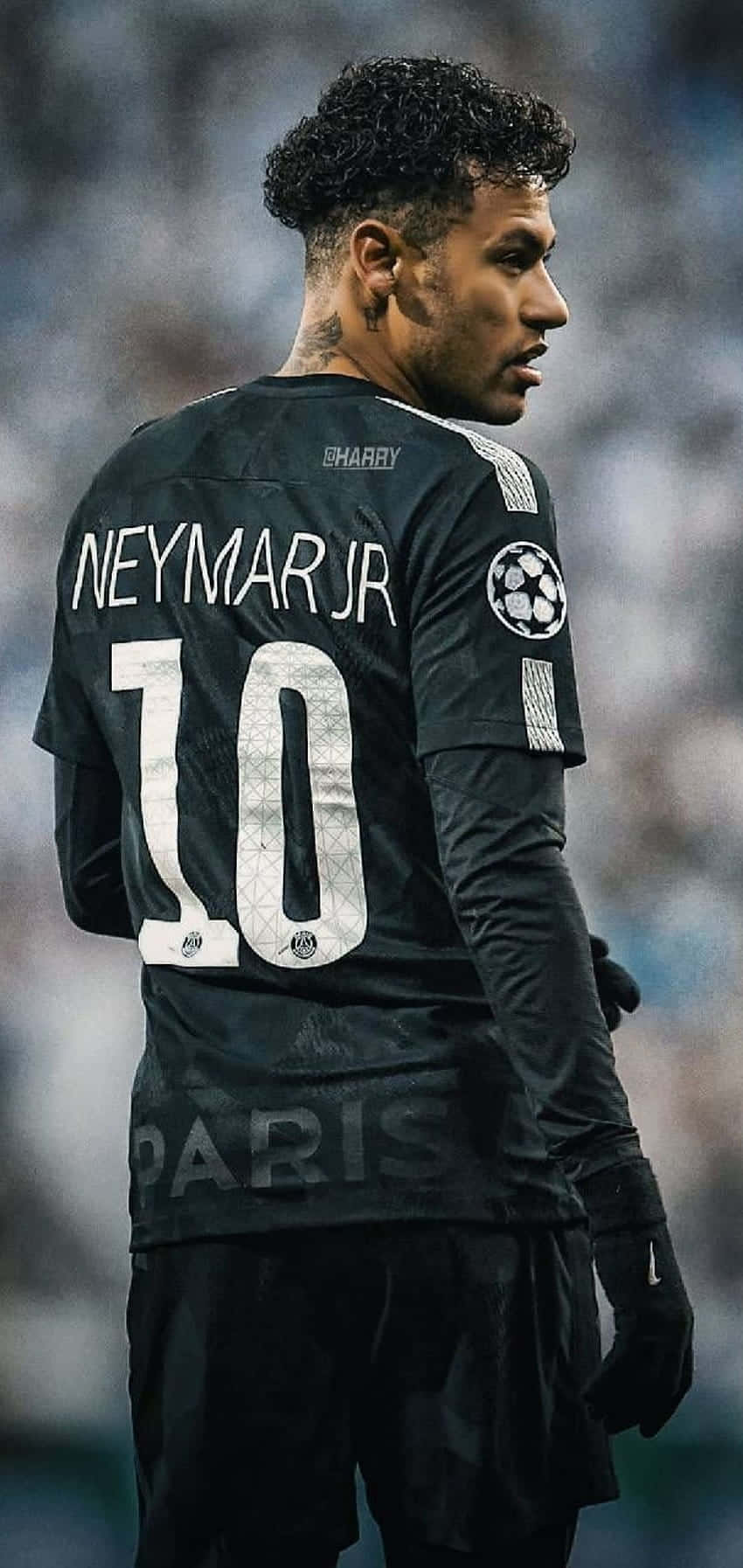 Neymar Looking Side Iphone Wallpaper