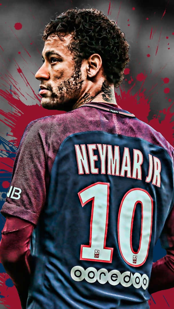 Neymar Ultra Hd Football Jersey Edit Wallpaper