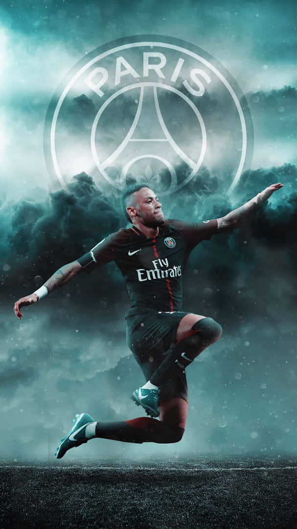 Neymar Ultra Hd Jump Fan Art Wallpaper