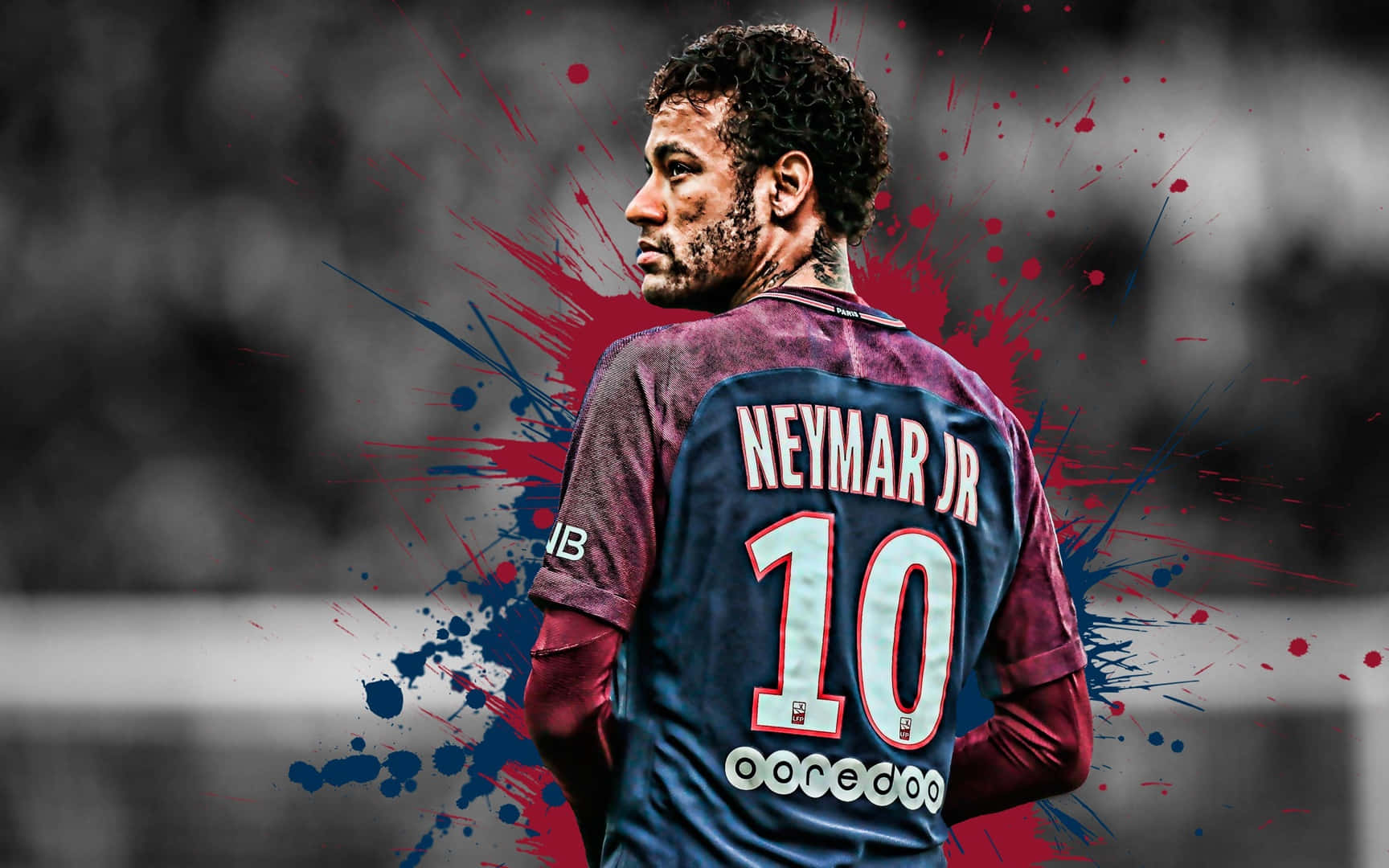 Neymar Unleashes His Signature Skill Wallpaper