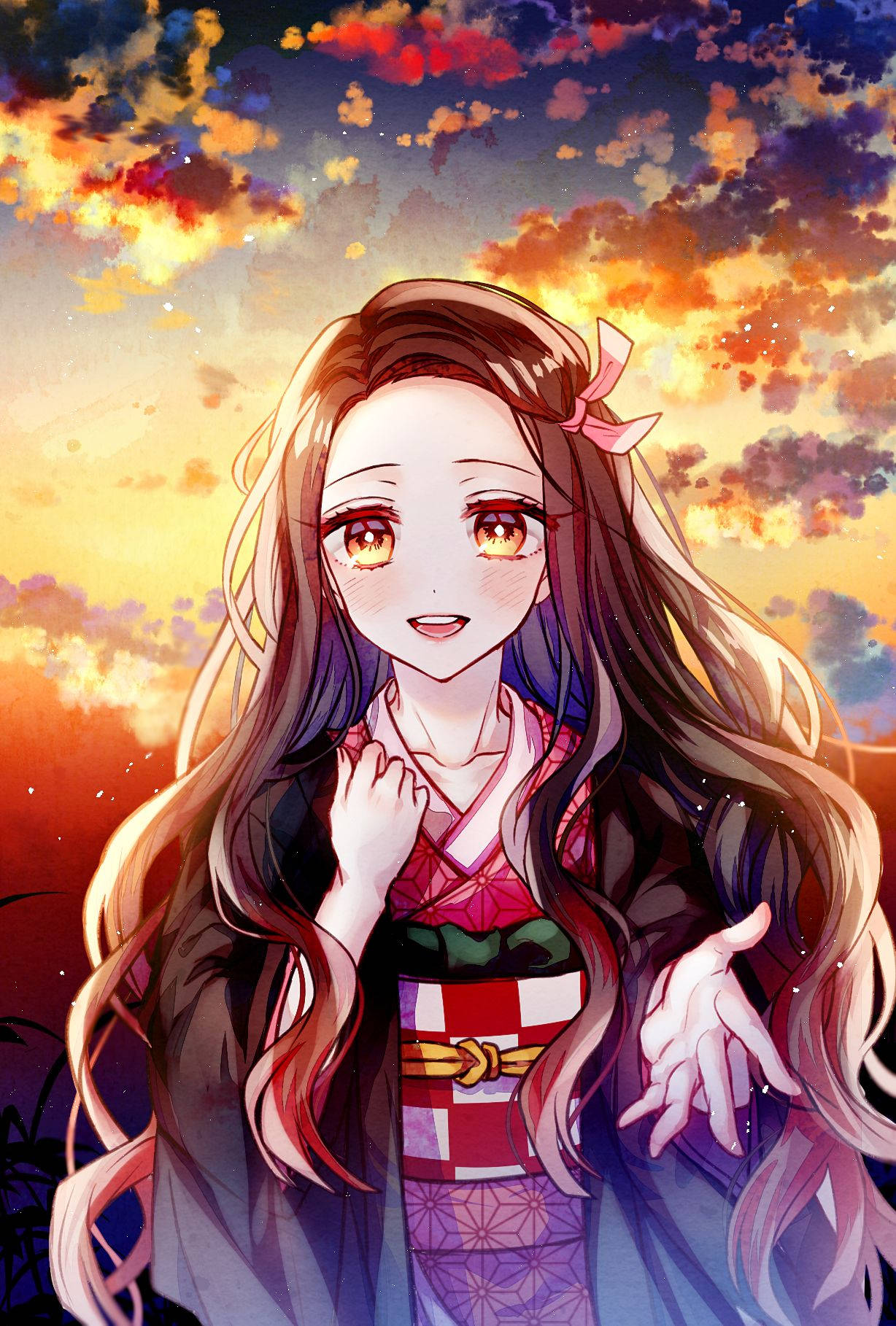 Nezuko Kamado Looks Determined To Fight Her Demons! Wallpaper