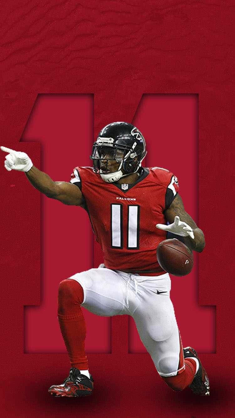 Nfl All-time Receiving Yards Leader Julio Jones Wallpaper