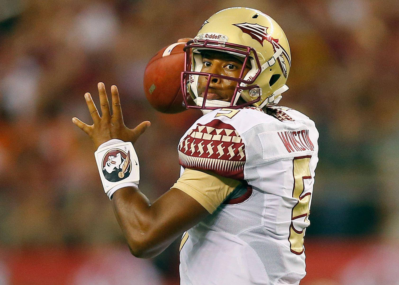 Nfl Player Jameis Winston Photoshoot Game Wallpaper