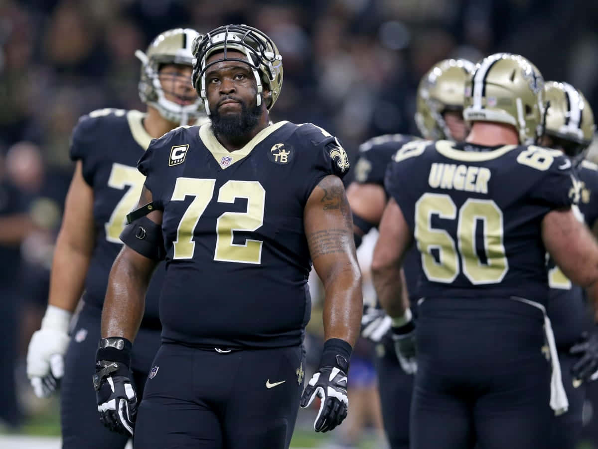 Nfl Player Terron Armstead New Orleans Saints Wallpaper