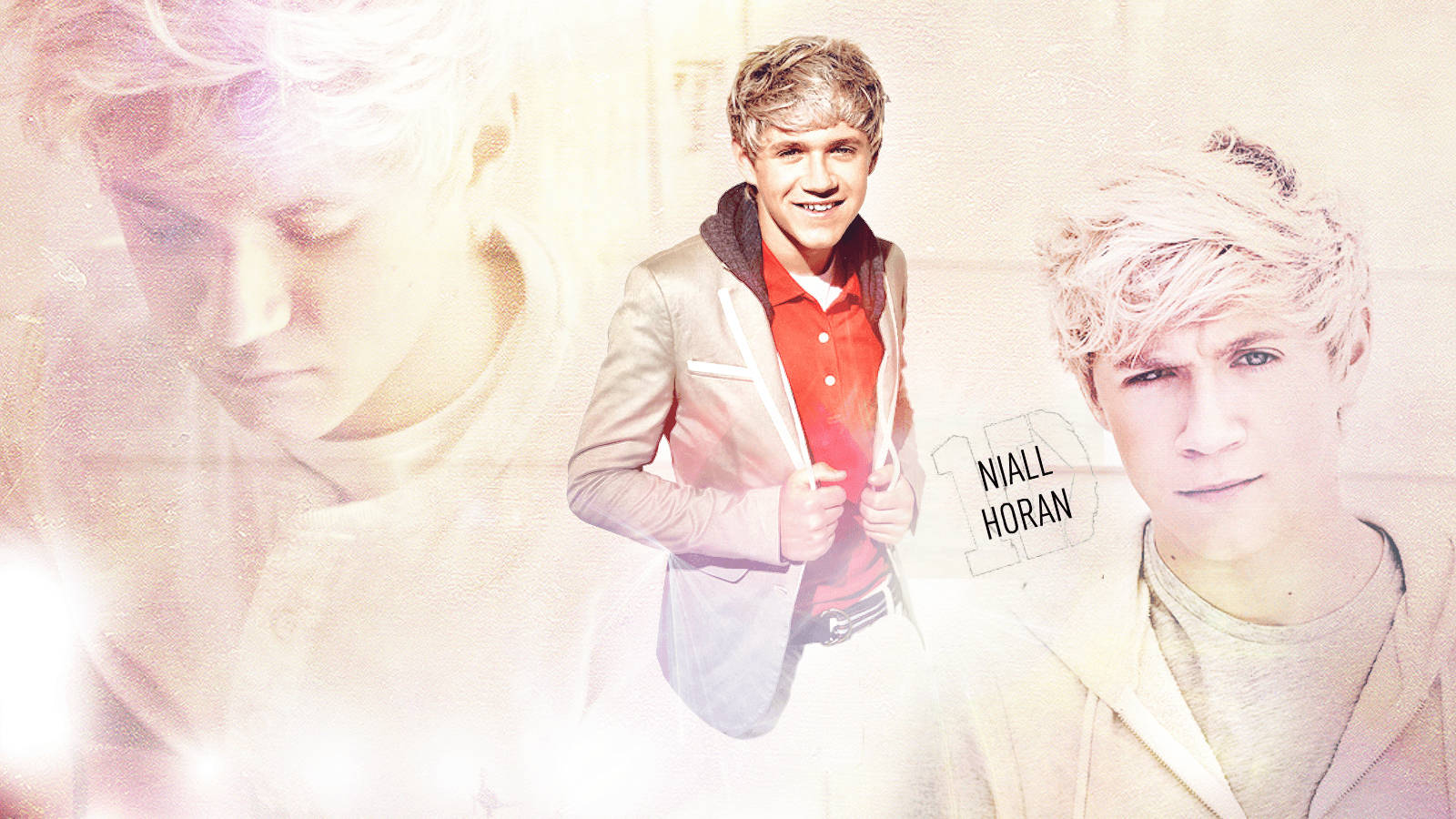 Niall Horan Red Shirt Jacket Wallpaper