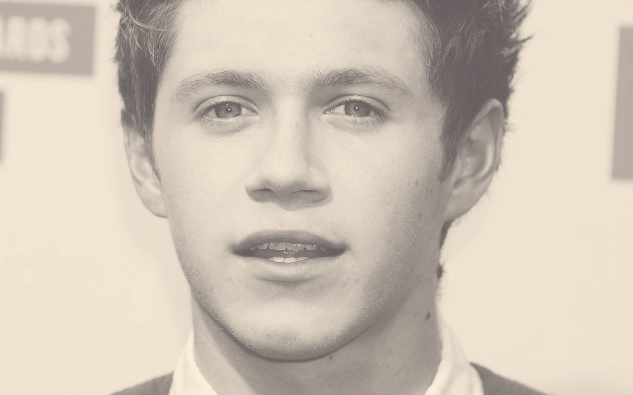 Niall Horan Sepia Braces Wallpaper