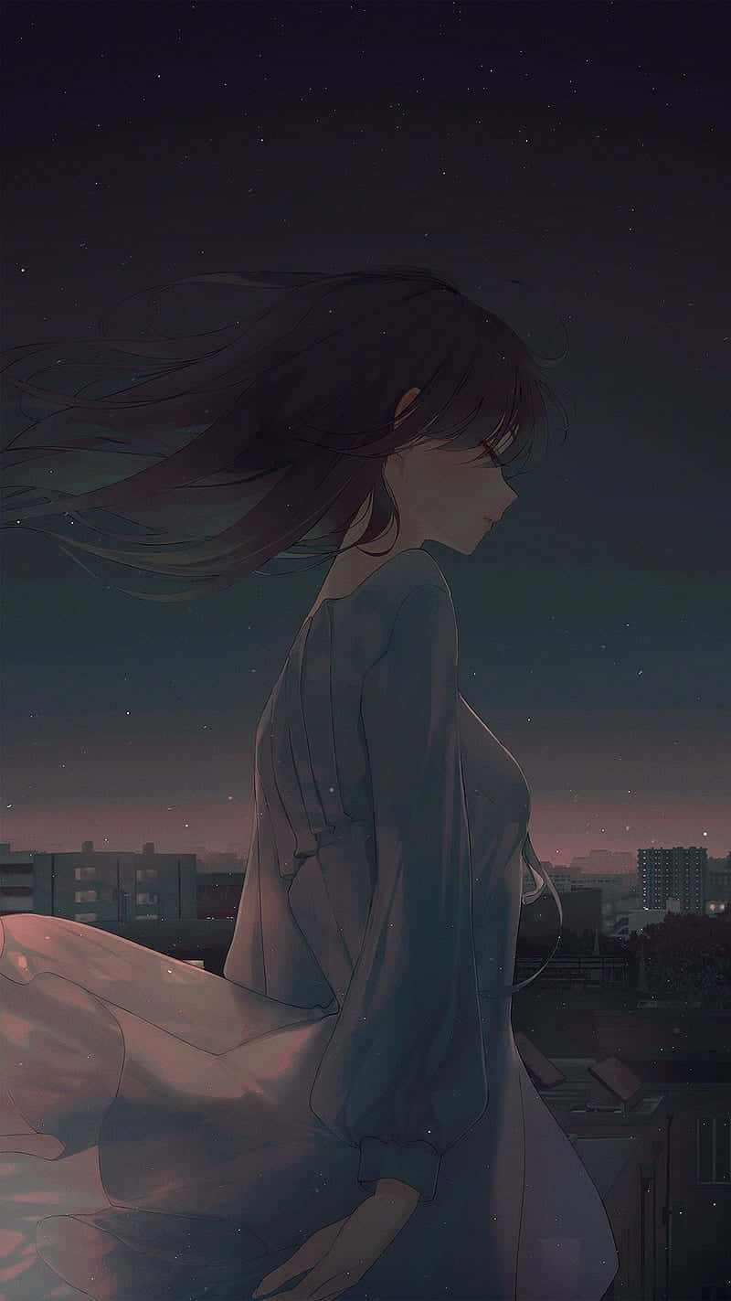 Nice Anime Isolated Girl Wallpaper