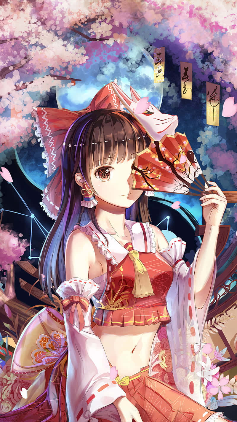 Nice Anime Reimu Hakurei Wallpaper