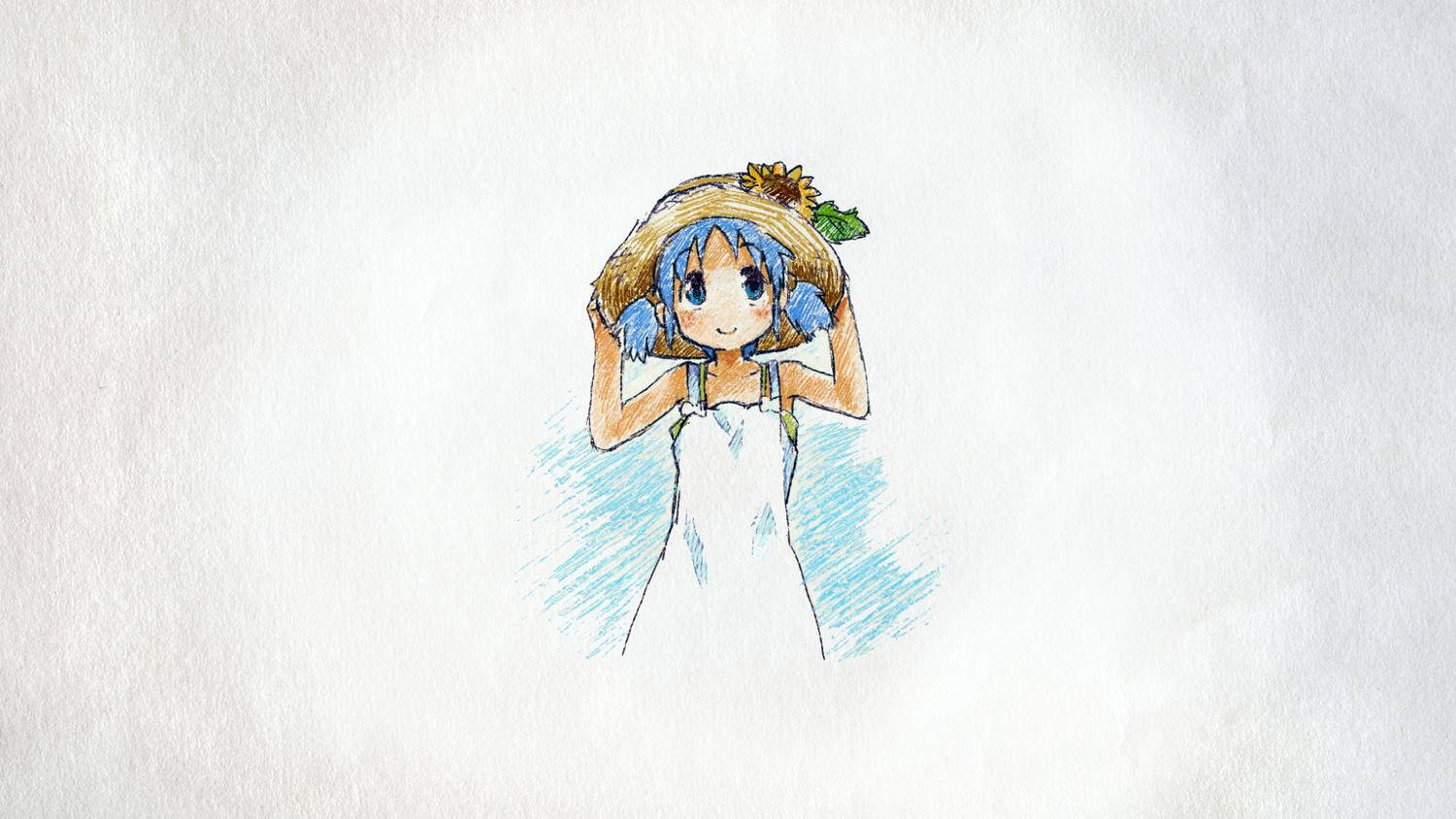 Nichijou Summer Mio Wallpaper