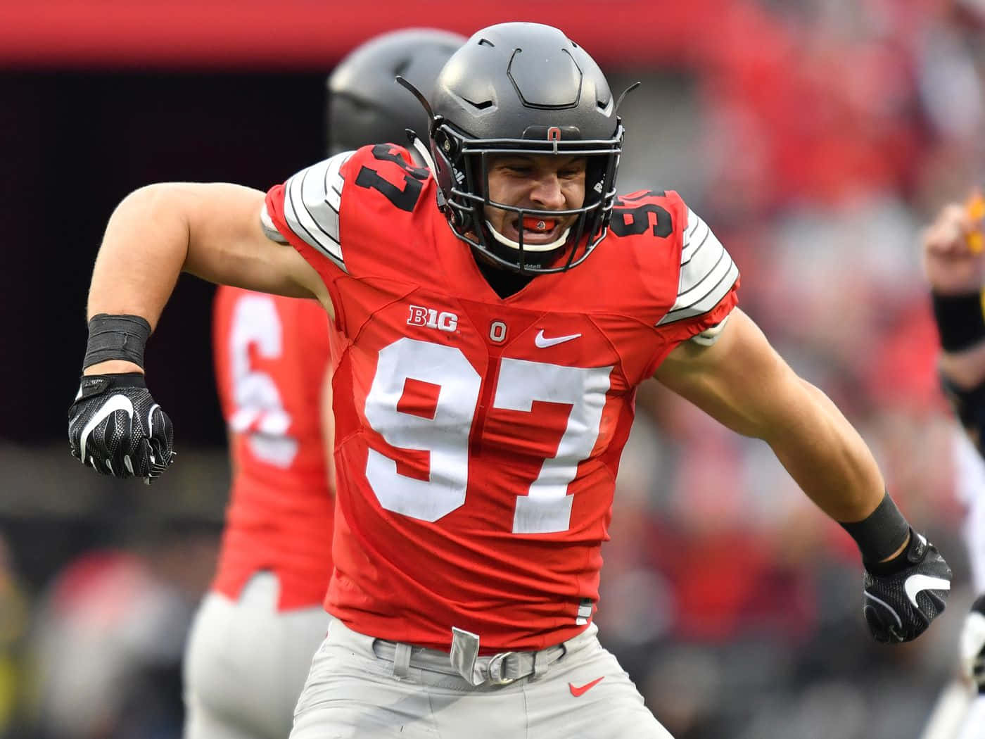 Nick Bosa Of The San Francisco 49ers, A Two-time Pro Bowler And The Second Overall Pick In The 2019 Nfl Draft Wallpaper