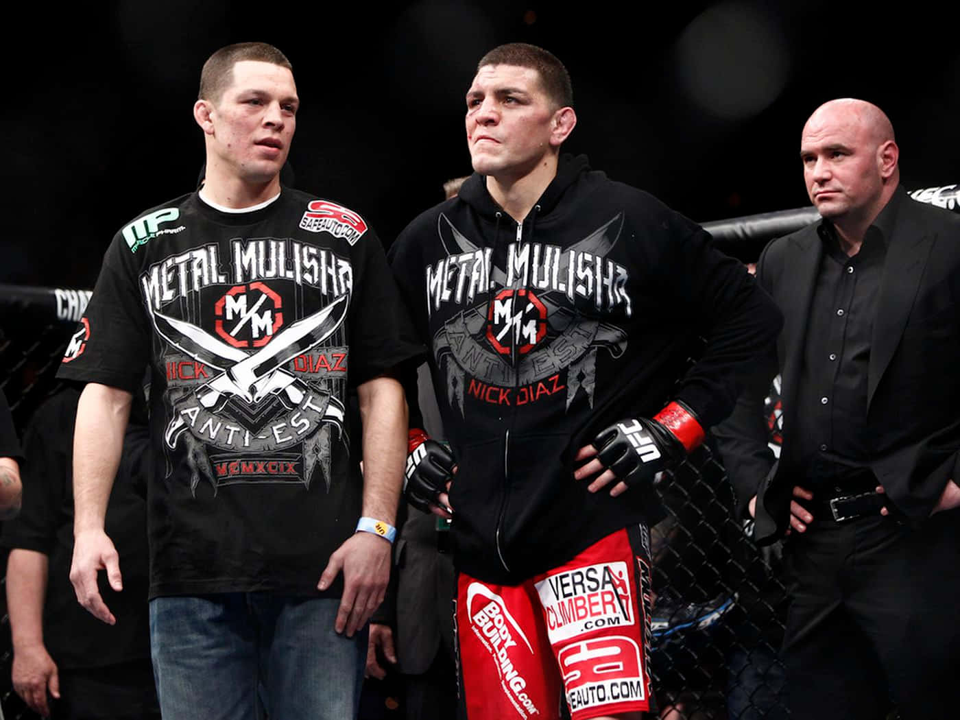 Nick Diaz With His Brother Nate Diaz Wallpaper