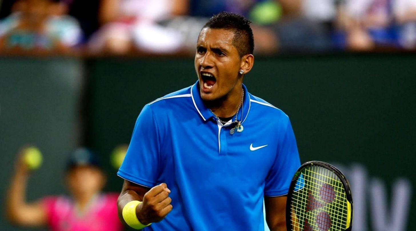 Nick Kyrgios Victory Gesture Wallpaper