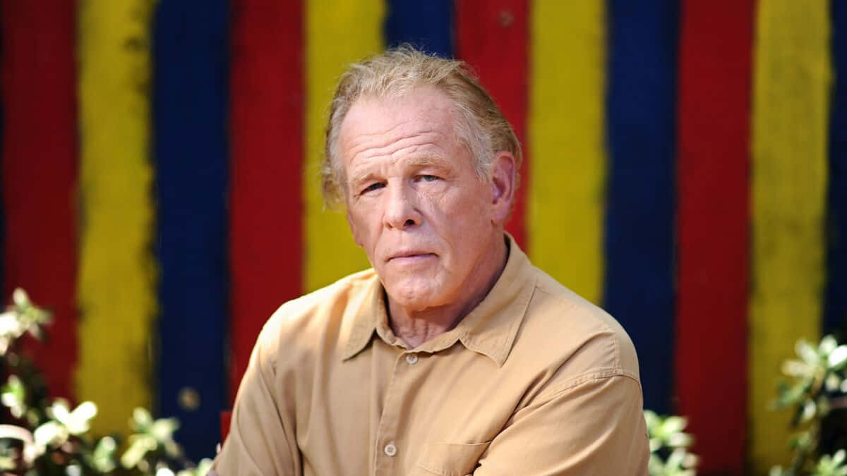 Nick Nolte Looks Off In The Distance, Lost In Thought Wallpaper