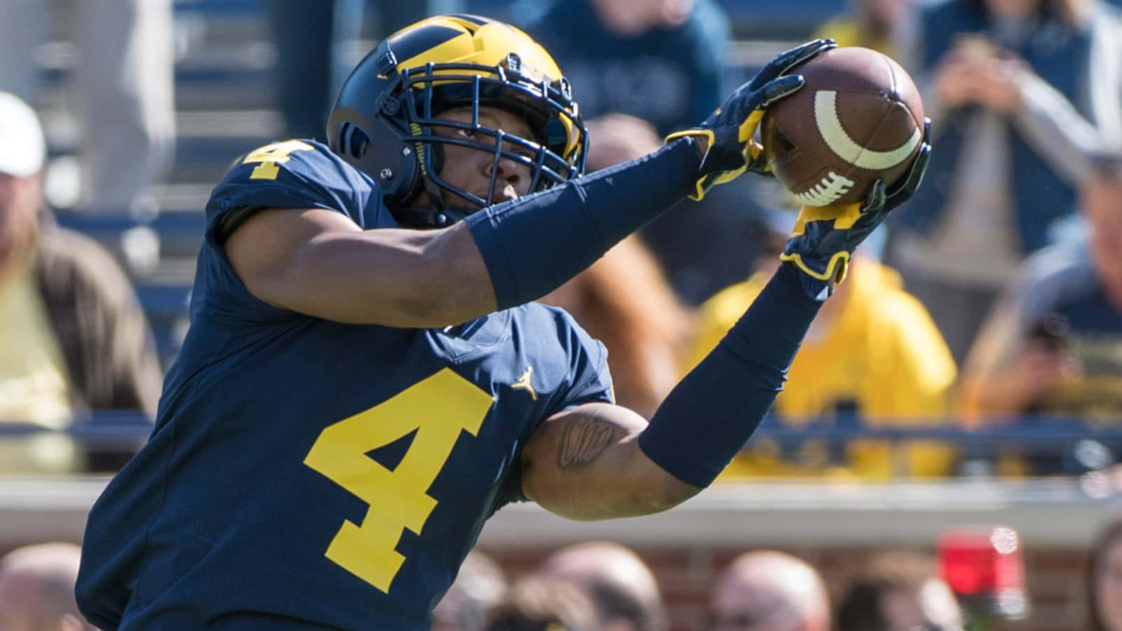 Nico Collins Football Catch Wallpaper