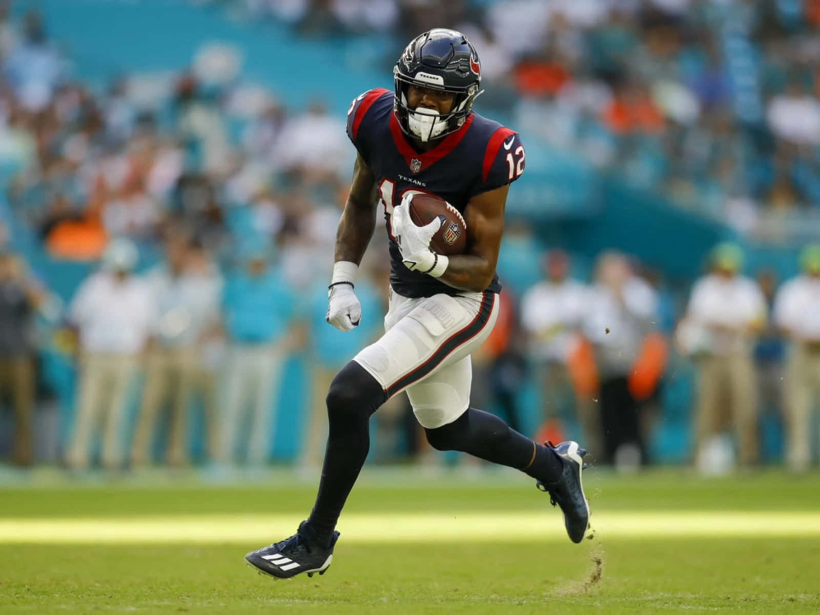 Nico Collins Houston Texans Game Action Wallpaper