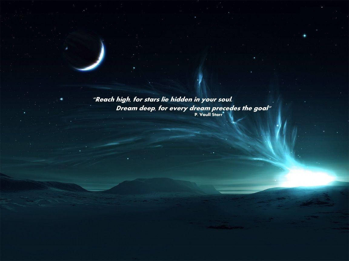 Night Sky Inspirational Desktop Wallpaper