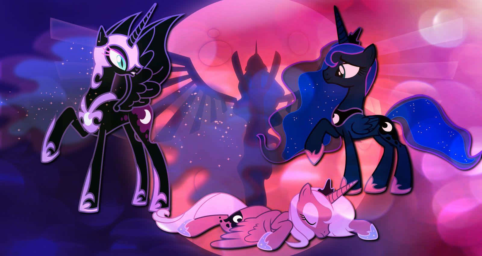 Nightmare Moon Looms Over Equestria Wallpaper