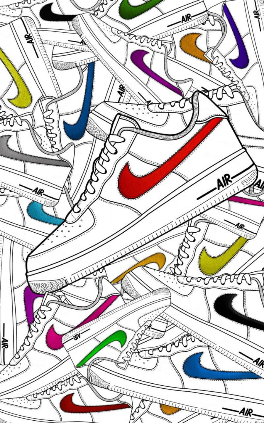 Nike Air Force 1 Blazes Its Own Path. Wallpaper