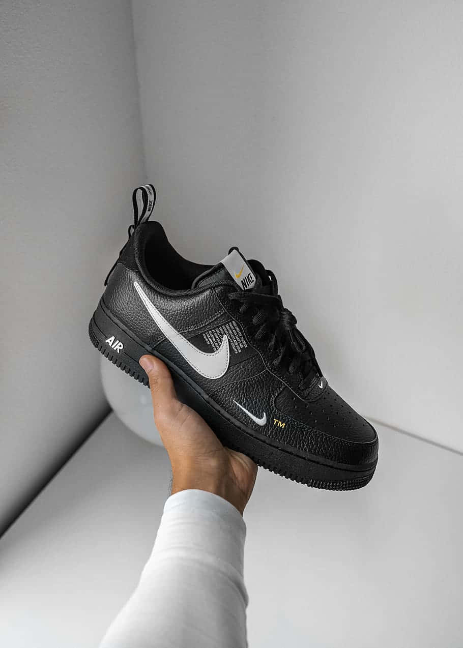 Nike Air Force 1 Low 'black/white' Wallpaper