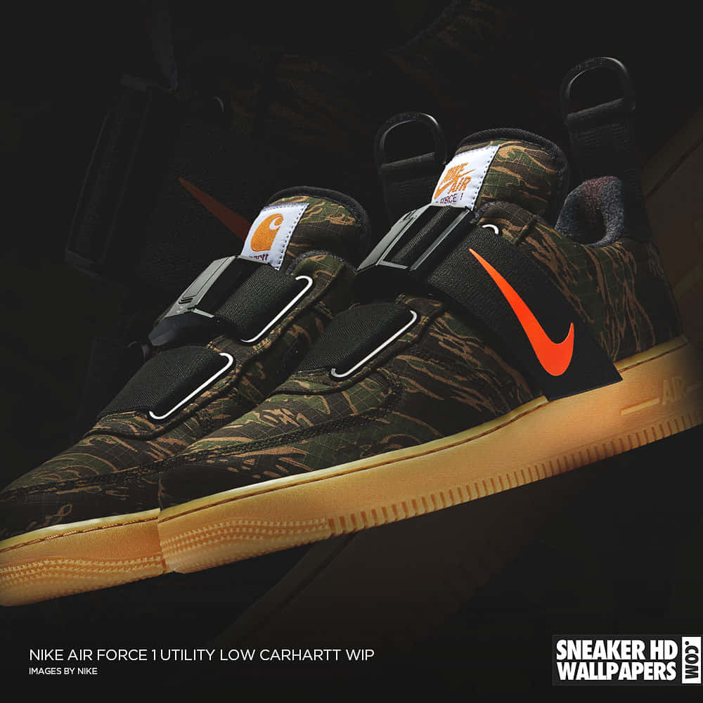 Nike Air Force 1 Low Camo Wallpaper