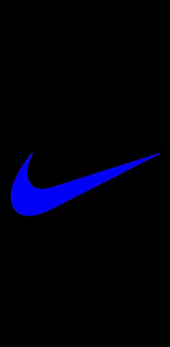 Nike Logo On A Black Background Wallpaper