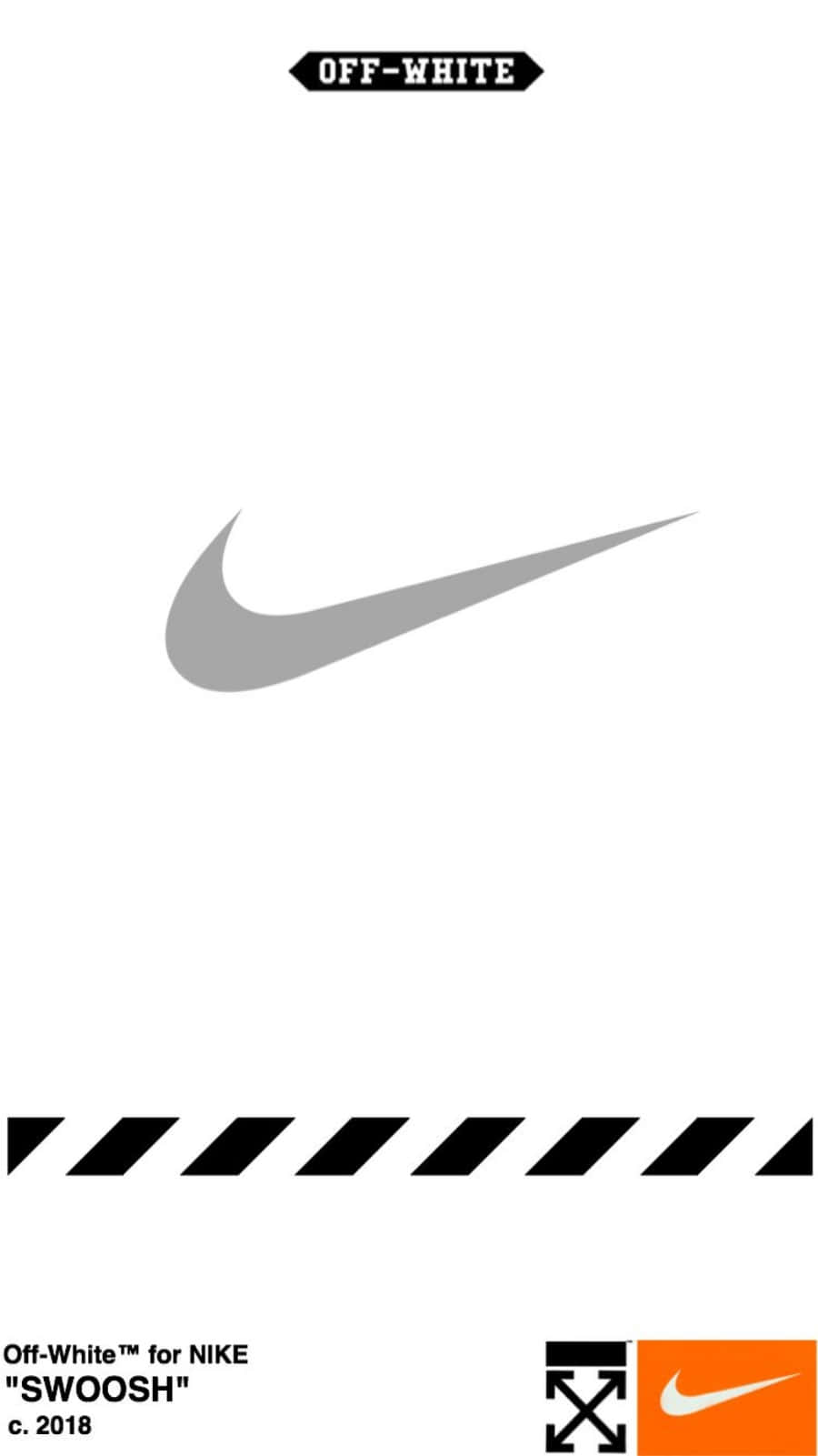 Nike Swoosh Off White Iphone 11 Wallpaper