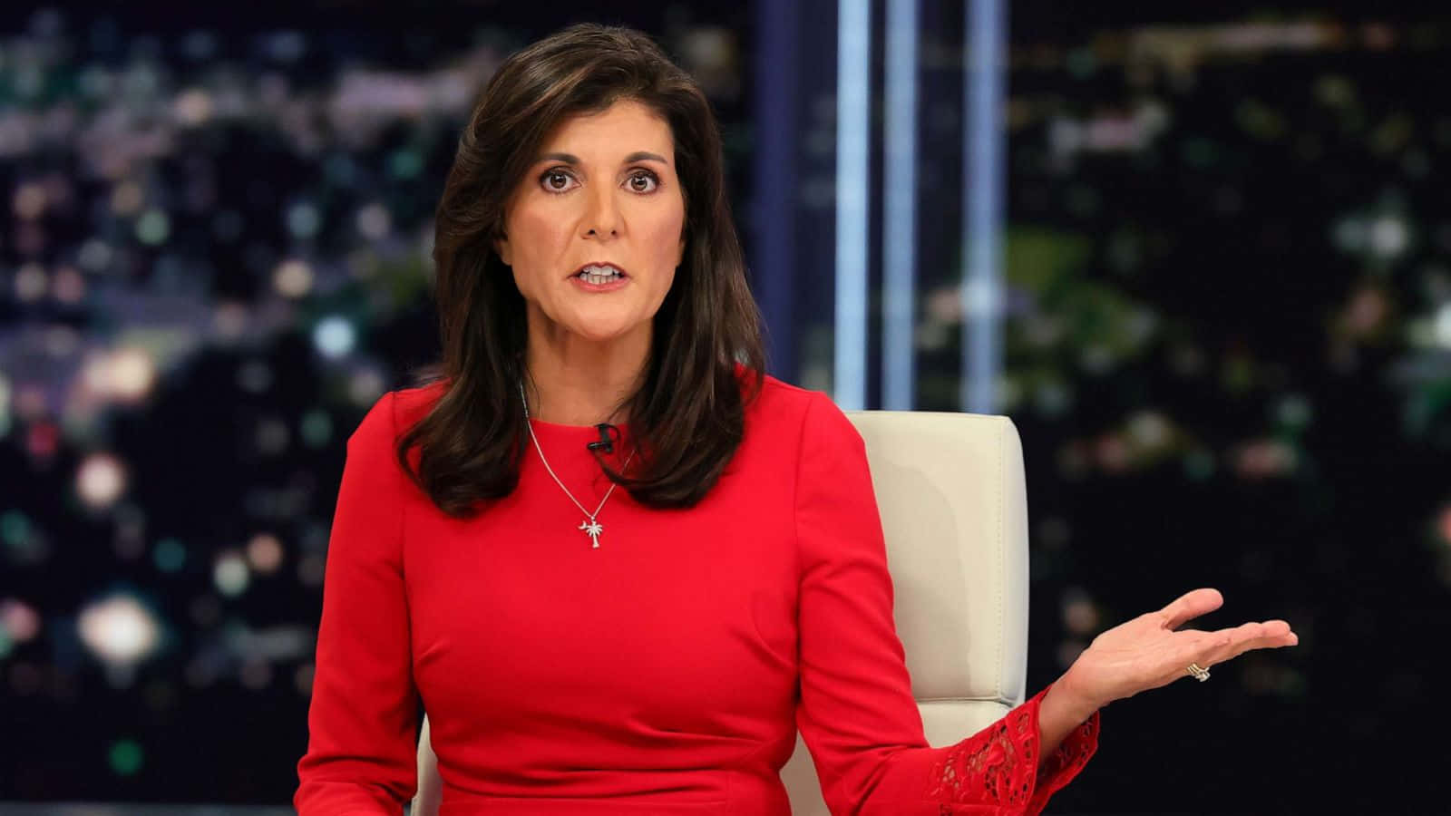 Nikki Haley Hand Gesture Wallpaper