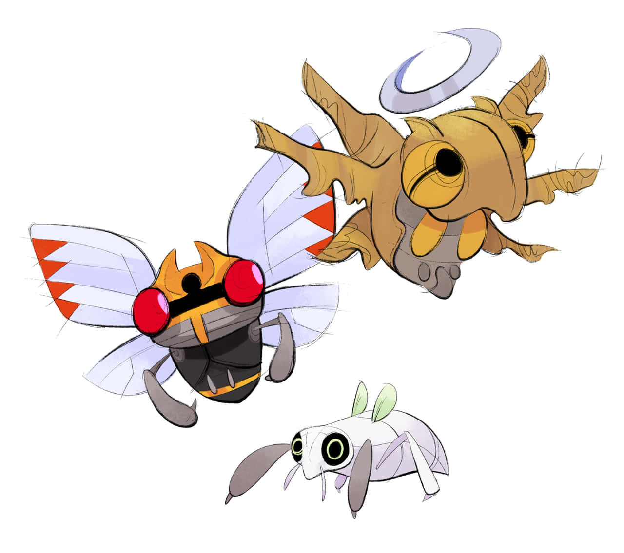 Nincada, Ninjask, And Shedinja Wallpaper