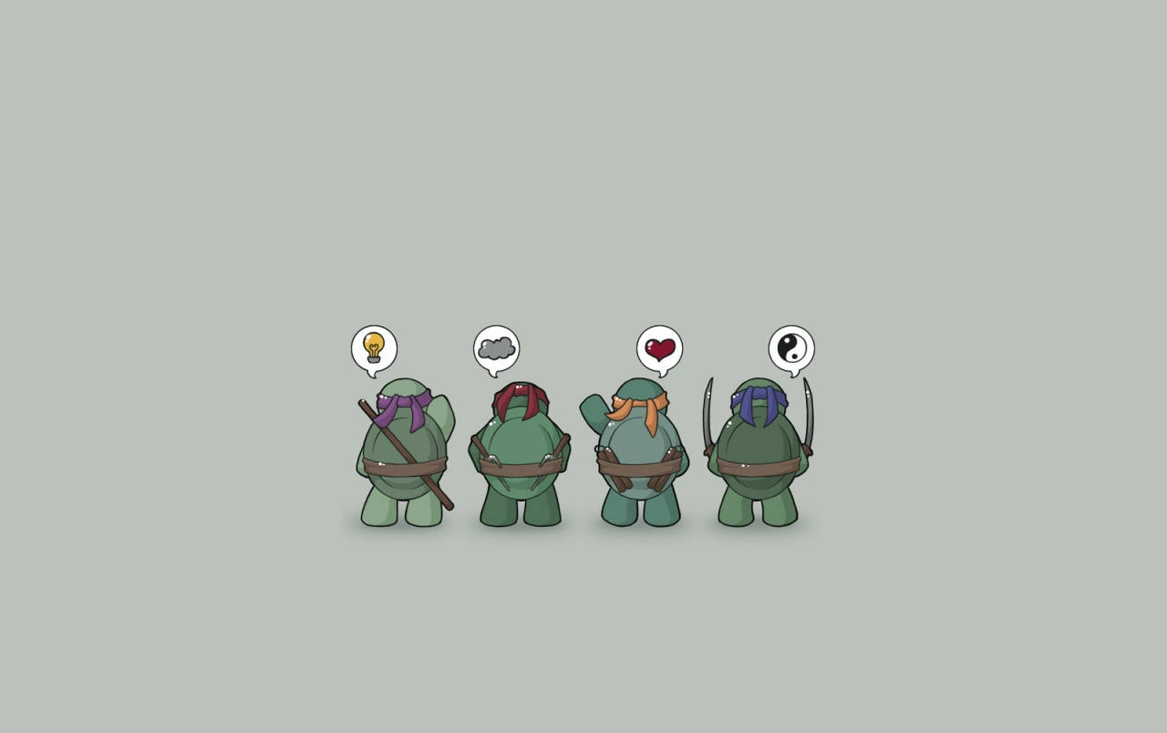 Ninja Turtle Thought Bubbles Wallpaper