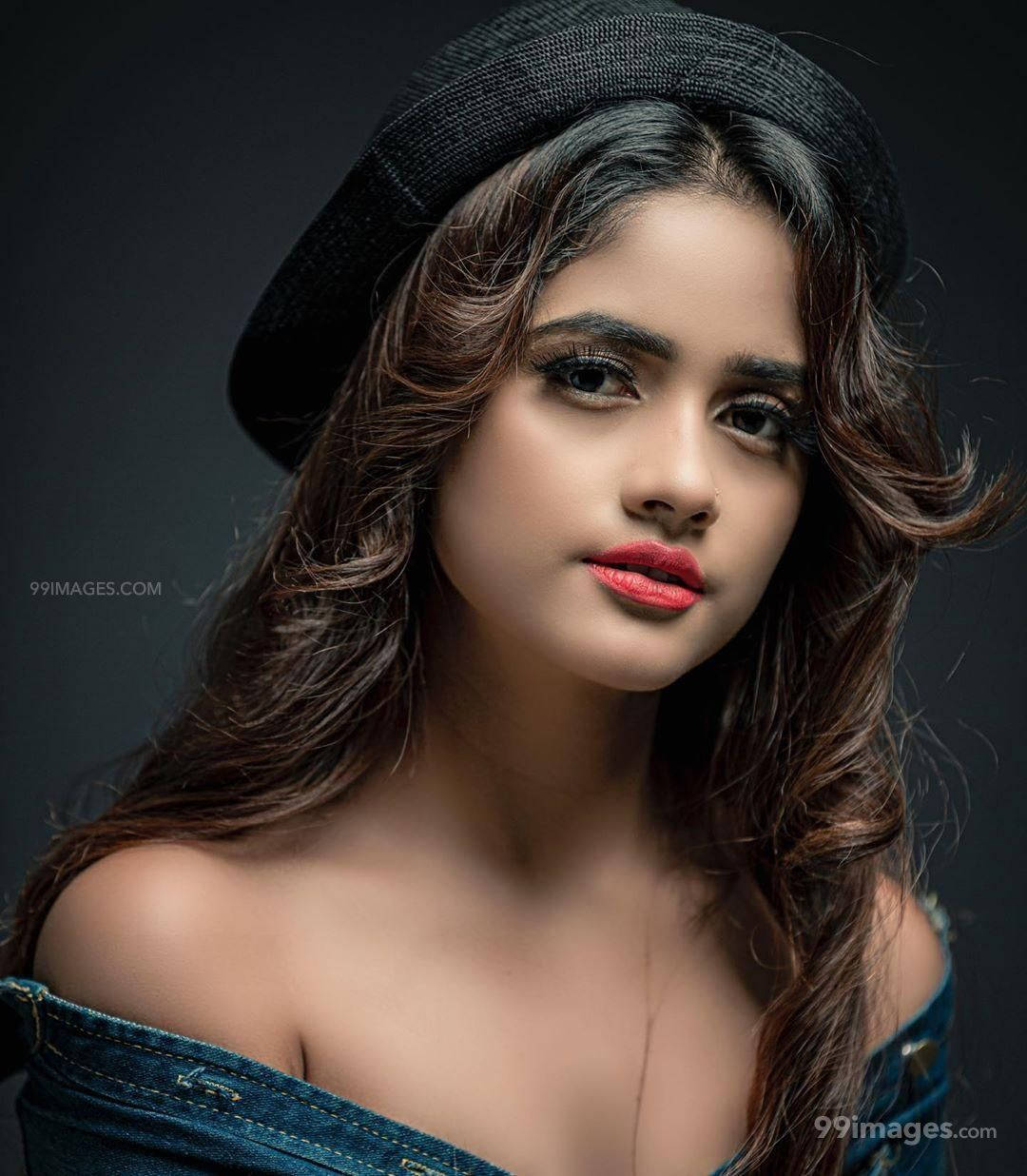 Nisha Guragain Wearing A Black Hat Wallpaper