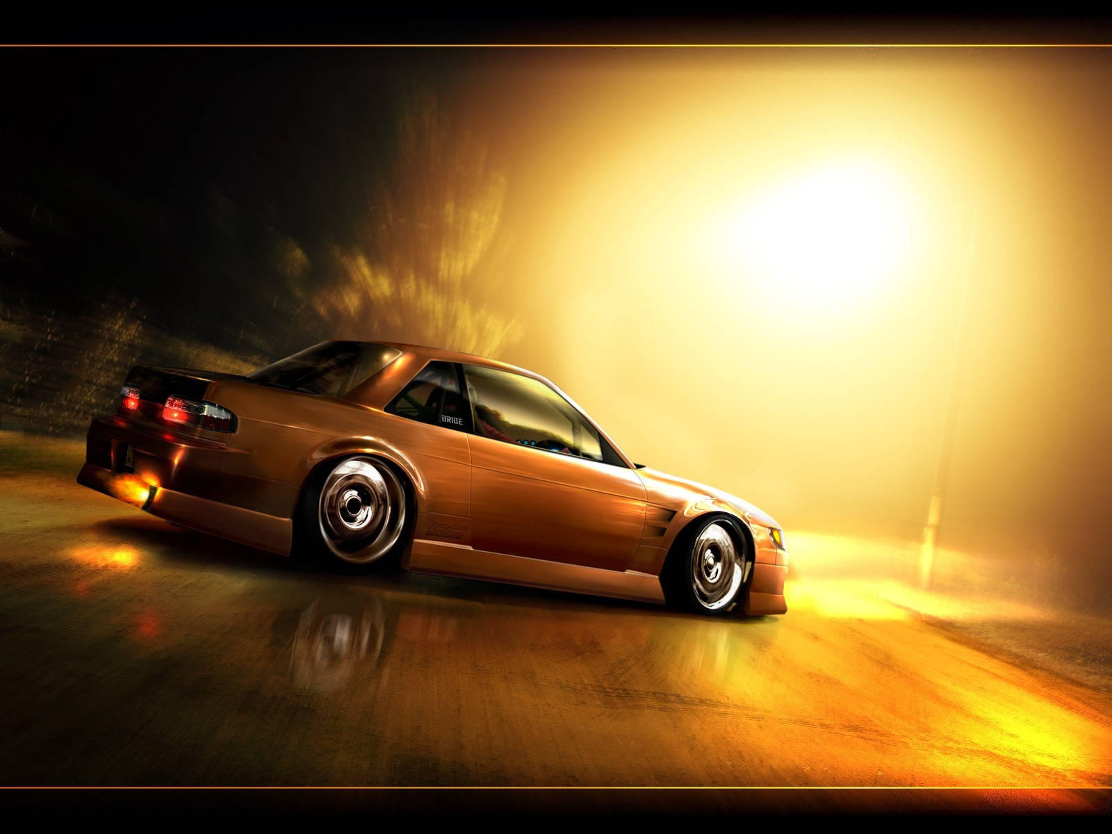 Nissan Silvia S13 Drift Car Wallpaper