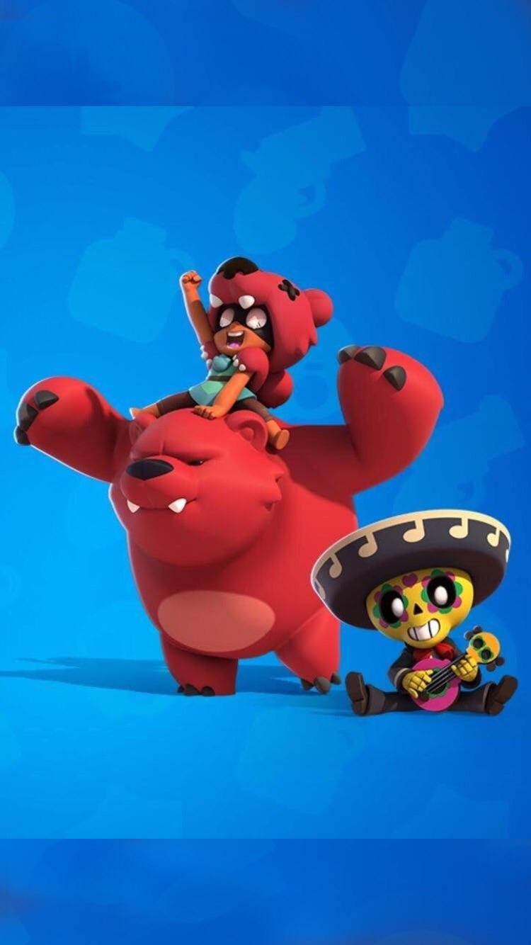 Nita And Poco - Ready For Adventure In Brawl Stars Wallpaper