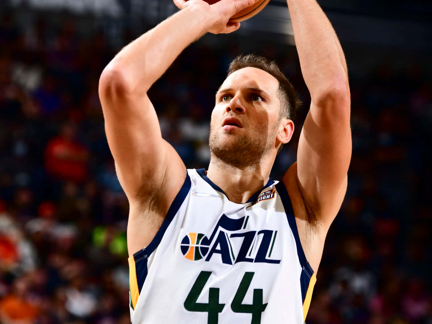 No. 44 Utah Jazz Bojan Bogdanovic Close Up Wallpaper