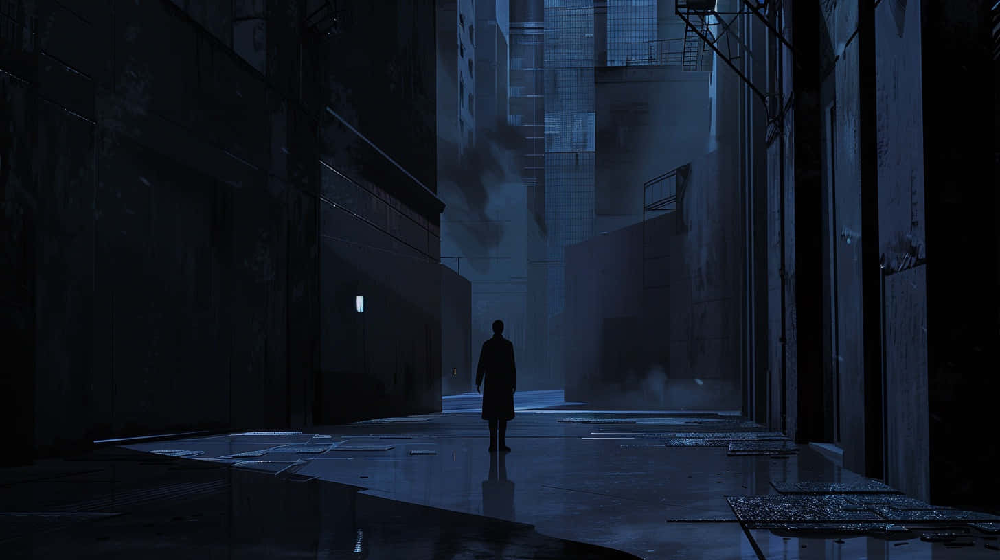 Nocturnal_ Alleyway_ Solitude.jpg Wallpaper