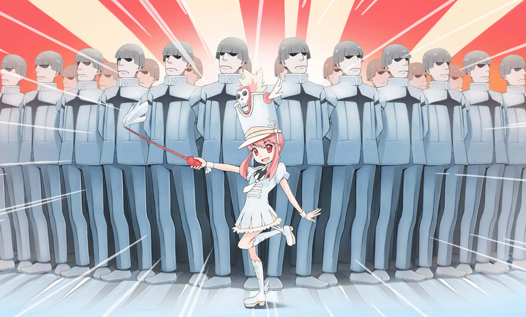 Nonon Jakuzure Posing Confidently In Her Signature Uniform Wallpaper