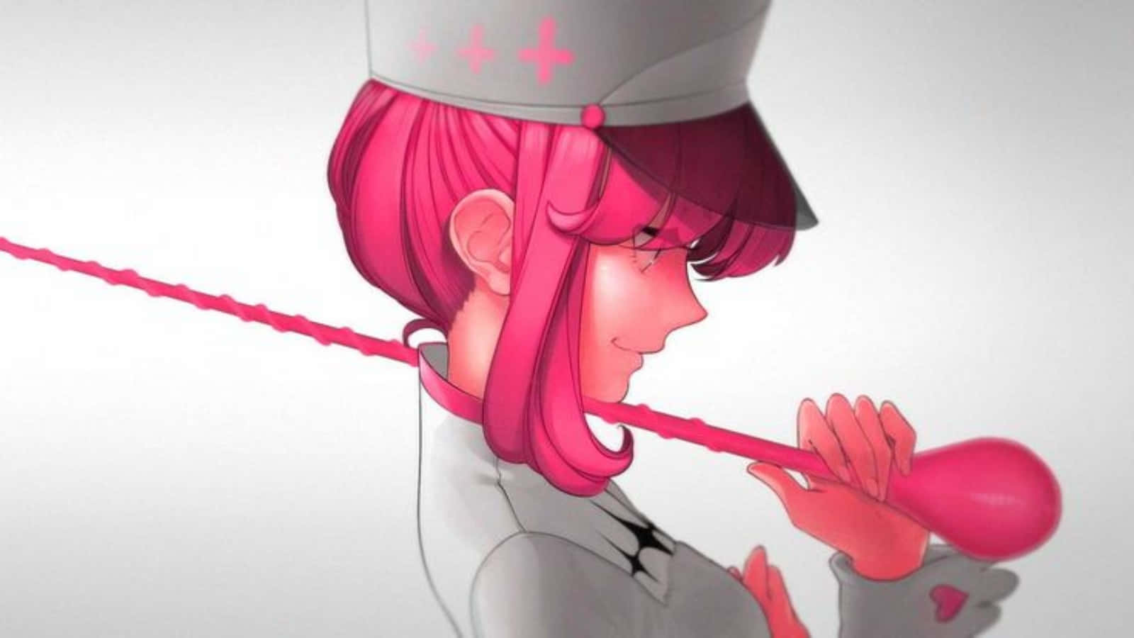 Nonon Jakuzure Posing During An Intense Battle Wallpaper