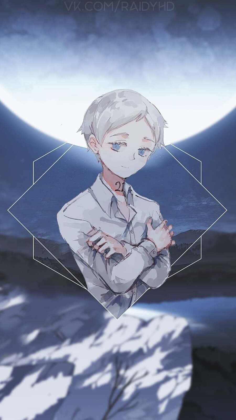 Norman From The Promised Neverland Stands Strong Wallpaper